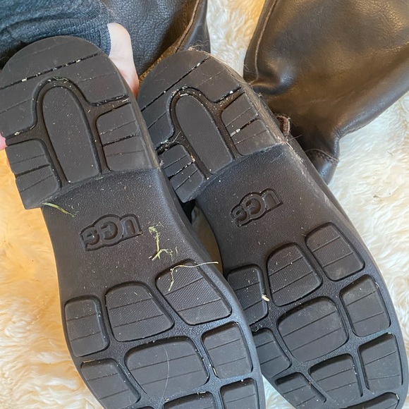 Ugg brownLeather Knee-High Boots - Picture 4 of 6